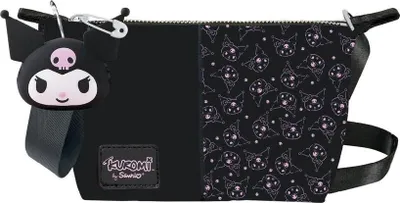 Produktbild von Kuromi-Rucksack mit verstellbaren Trägern und Reißverschluss