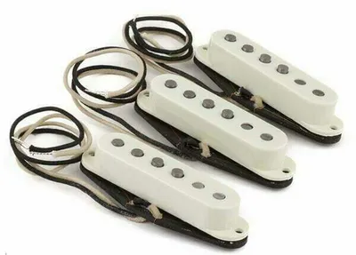 Zdjęcie produktu dla Fender Pure Vintage 59 Strat Pickup Set Vintage White Przetwornik gitarowy