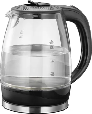 Produktbild von Melissa 16130304 LED Glaswasserkocher 1,70 Liter Design Glas Wasserkocher mit LED Beleuchtung und Edelstahl-Applikation