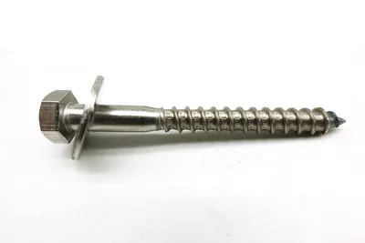 2er-Pack M12x90 DIN 571 Sechskant-Holzschrauben, Edelstahl A2