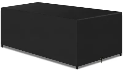 Produktbild von Gartenmöbel Abdeckung Rechteckig 420D Oxford Stoff Wasserdicht Winddicht Schwarz 240x140x90cm