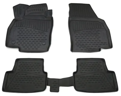 Gummi Fußmatten Set für Seat Arona, Bj. 2017-, 4-teilig, schwarz