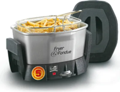 Obrázek produktu pro Fritel FF 1400, 1,5 l, Samostarný, Antracit, Stříbrná, 1400 W, 1,8 kg, 290 x 210 x 175 mm