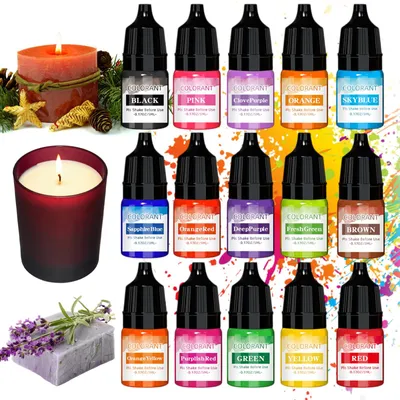 Farbpigmente für Gießpulver, 15 Farben, 5 ml, DIY-Set
