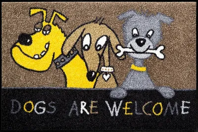 Produktbild von Salonloewe DOGS ARE WELCOME Fußmatte Wohnmatte 50 x 75 cm