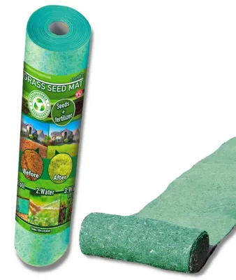 Produktbild von Rasenmatte mit Samen und Dünger, Grass seed Mat