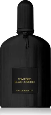 A black bottle of Tom Ford Black Orchid Eau de Toilette.