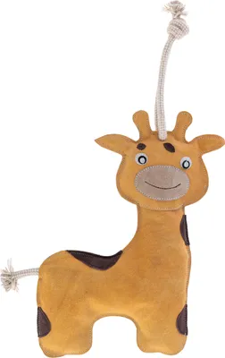 Obrázok produktu pre Kerbl Pferdespielzeug Giraffe KniStar, mit Kokosfaser & Knisterflasche, flach