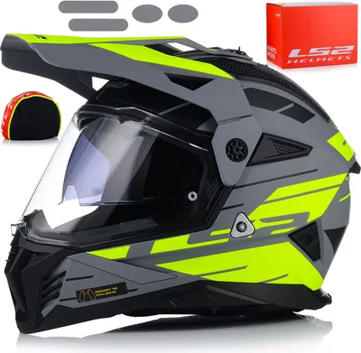Produktbild von Enduro MX Quad Helm | LS2 MX702 Pioneer II | Crosshelm mit Sonenblende Visier M (57-58cm)