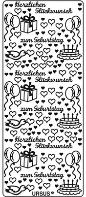 Produktbild von Kreativsticker 10x23cm Motiv 09 VE=5 Stück gold