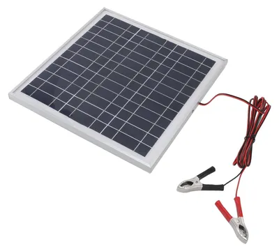Tragbares Solarpanel 50W, monokristallin, Alu-Rahmen, 3 m Kabel, DC 18V