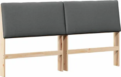 Immagine prodotto di vidaXL Testata imbottita grigio scuro 180 cm in legno di pino massiccio