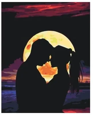 Image de 40x30 Diamants Peinture à faire soi-même DIY Diamond Painting Couple amoureux