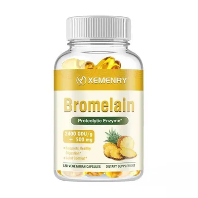 Obrázok produktu pre Bromelaín 500 mg (120 kapsúl) doplnok stravy, trávenie, plynatosť, imunitný systém