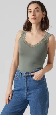 Produktbild von Vero Moda Rosa Jrs ärmelloses T-shirt Grün XS Frau Grün XS