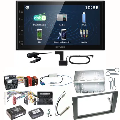 Produktbild von Kenwood DMX129DAB DAB+ Bluetooth USB Einbauset für Audi A4 B6 B7 Seat Exeo