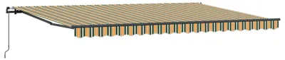 Obrázok produktu pre Zatemniteľná markíza Zelená a žltá 500 × 350 cm