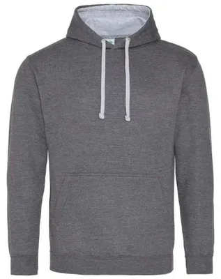 Produktbild von Awdis - "Varsity" Kapuzenpullover für Herren/Damen Uni LT2871 (L) (meliert/Holzkohle meliert)