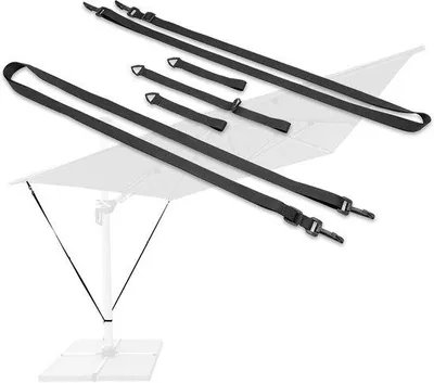 Produktbild von Winddachschutz für Terrassen/Parasol/Markise [Windabweisend | Wetterfest | Für alle Parasols mit Sicht auf das Block]