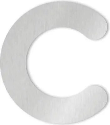 Produktbild von Heibi 1x MAX Hausnummer/Buchstabe zur Wahl Edelstahl 10/16 cm 0 1 2 3 4 5 6 7 8 9 a b c d /
