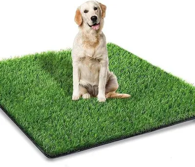 Productafbeelding van Famanu kunstgrasmat voor honden - geschikt voor binnen en buiten - 80 x 130 cm - 1 stuk