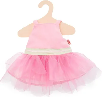 Image de Robe de poupée ballerine avec tutu rose, 35-45cm, 1 pièce