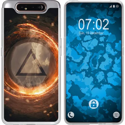 Produktbild von PhoneNatic Case kompatibel mit Samsung Galaxy A80 Silikon-Hülle Element Feuer M3