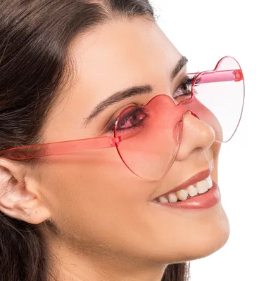Image de Lunettes roses en forme de cœur