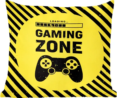 Produktbild von MuchoWow® Zierkissen Sofakissen Wohnzimmer Dekokissen 40x40 cm Spiele - Zitate - Controller - Spielzone - Spiel - Foto Kissen - Schlafzimmer Dekoration
