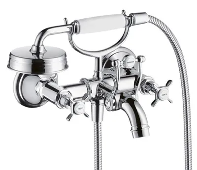 Zdjęcie produktu dla HansGrohe dwuuchwytowa bateria wannowa natynkowa Axor Montreux chrom 16540000