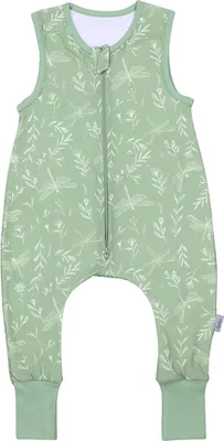 Produktbild von TupTam Sommerschlafsack Baby mit Beinen– Leichter Schlafsack Baby Sommer 0.5 TOG, , Farbe: Salbei_Libellen, Größe: 92-98