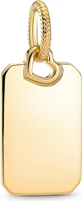 Produktbild von PandoraAnhänger 368611C00 Engravable Rectangle Tag 14k gold vergoldet gravierbar