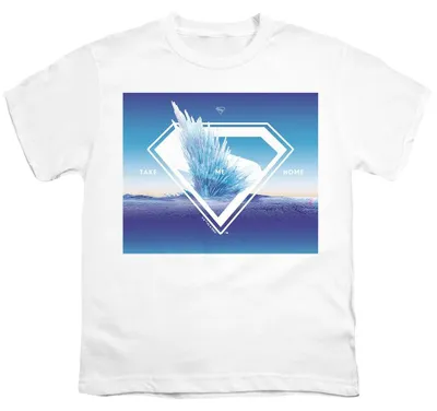 Obrázok produktu pre Tričko s motívom Supermana – "Fortress Of Solitude Take Me Home" pre deti, model TV36768 (128), biela farba