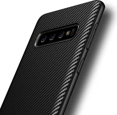 Obrázok produktu pre Samsung Galaxy S10 Puzdro AVANA Ochranný kryt Silikónové TPU tenké puzdro Black Cover Carbon Optics