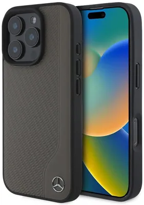 Zdjęcie produktu dla Etui z tyłu Mercedes-Benz do iPhone'a 16 Pro, brązowe