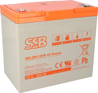 Obrázek produktu pro Baterie SSB SBL200-12HR V0 Xtreme 12V 55Ah Olověná baterie