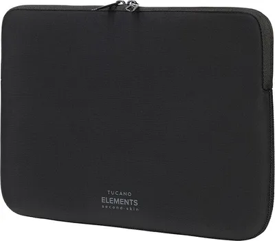 Image de Tucano Elements Sleeve MacBook Pro/Air/Neo 13" – Construction robuste en néoprène de 4mm – Double fermeture éclair pour un accès facile – Système anti-dérapant pour éviter que l'appareil ne tombe - Noir