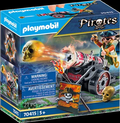 Immagine prodotto di PLAYMOBIL, Pirata con cannone, Pirati, 70415