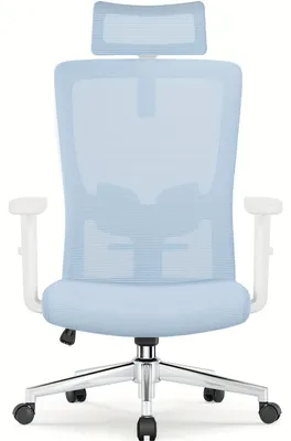 Image de Siège de bureau ergonomique - Repose-tête et support lombaire réglables - Pivotant - Inclinable jusqu'à 135°
