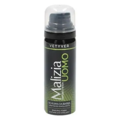 Produktbild von Malizia UOMO Vetyver Rasierschaum mit Aloe Vera Mini Reisegröße 50 ml