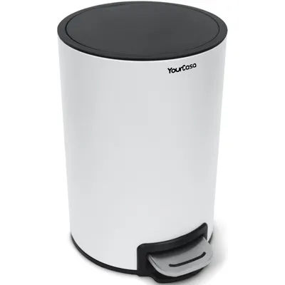 Produktbild von YourCasa Mülleimer Bad [5L] - Elegantes Design - Badezimmer Mülleimer Klein - Kosmetikeimer