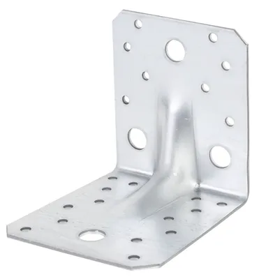 Produktbild von Alberts 24 x Schwerlast-Winkelverbinder mit Sicke 105 x 105 x 90 mm – verzinkt
