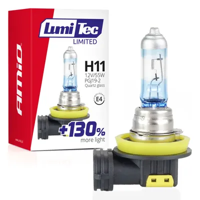 Obrázek produktu pro Halogenová žárovka AMiO H11 12V 55W LumiTec LIMITED +130%