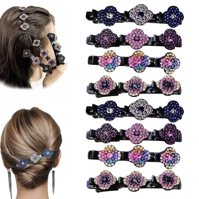 40 Bunte Haarspangen-Set – Fünfzackige Metall-Spangen In 8 Farben, Für Frauen & Mädchen