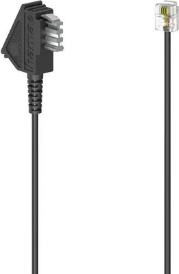 Produktbild von Hama Telefon Analog Anschlusskabel 3m Schwarz