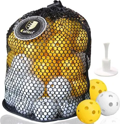 Immagine prodotto di Palline da golf da allenamento per interni, palline da golf con foro di sfiato, resistenti, per il salotto o il giardino, confezione da 12