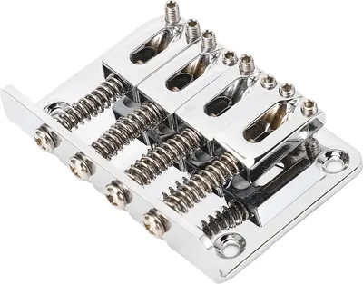 Obrázok produktu pre Most pre elektrickú gitaru, robustný kovový gitarový hardtail most, náhradné diely pre 4-strunovú gitaru