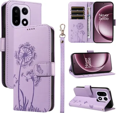 Produktbild von OnePlus 15 Hülle - Coverup Pusteblume Klapphülle - Lavendel