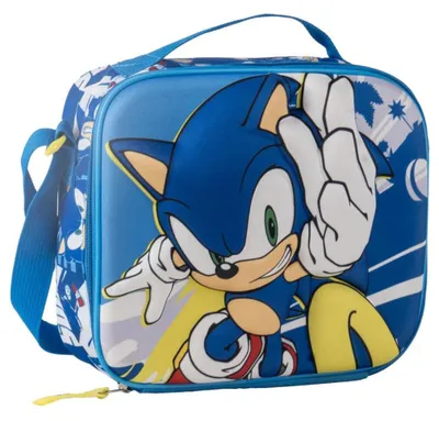 Zdjęcie produktu dla Termo-torba lunchowa 3D z motywem Sonic the Hedgehog, 26 cm
