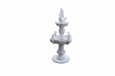 Produktbild von ANTIKES WOHNDESIGN Delphin Delphinen Brunnen Springbrunnen Gartenbrunnen Zierbrunnen Wasser Fontäne